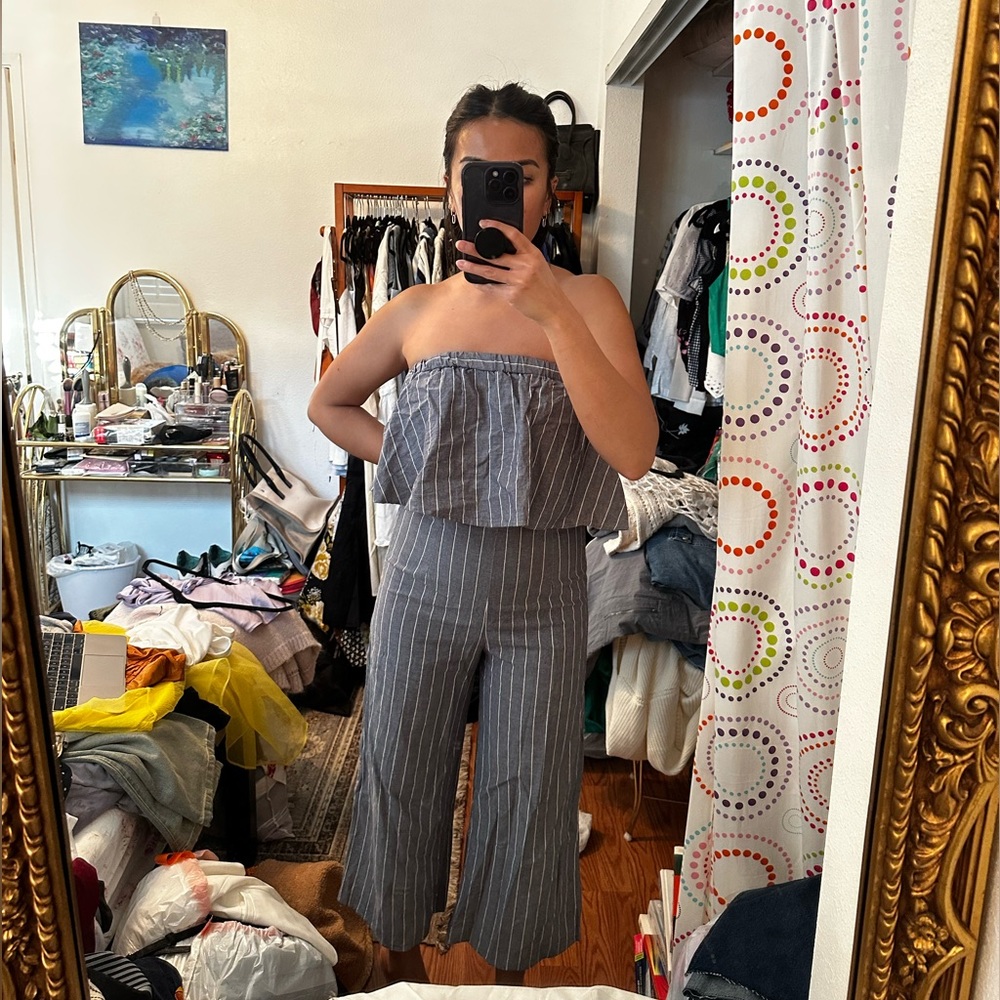 Striped 2-Piece Pant Set